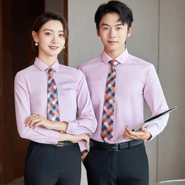 Cam kết chất lượng – Không phai màu, không xù lông, đường may chắc chắn.May đo áo sơ mi đồng phục doanh nghiệp Bàu Bàng