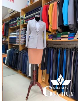 VEST NỮ CAO CẤP CHUẨN PHOM MÀU XÁM NHẠT