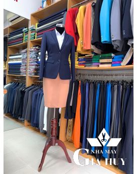 VEST NỮ CAO CẤP CHUẨN PHOM MÀU XANH ĐEN